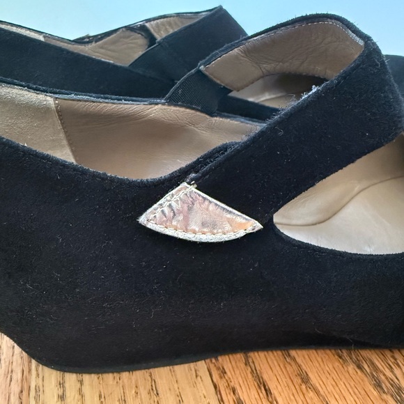 Anyi Lu Shirlee Black Suede Mary Jane Shoe (MADE IN ITALY) - Picture 8 of 14